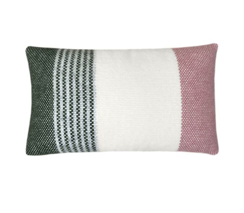 Festivity wool cushion dawn pink rectangle