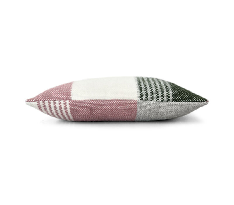 Festivity wool cushion dawn pink rectangle