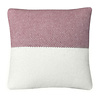 Festivity wool cushion dawn pink square