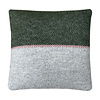 Festivity wool cushion dawn green square