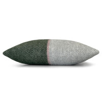 Festivity wool cushion dawn green square