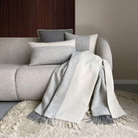 Easy nature wool grey throw