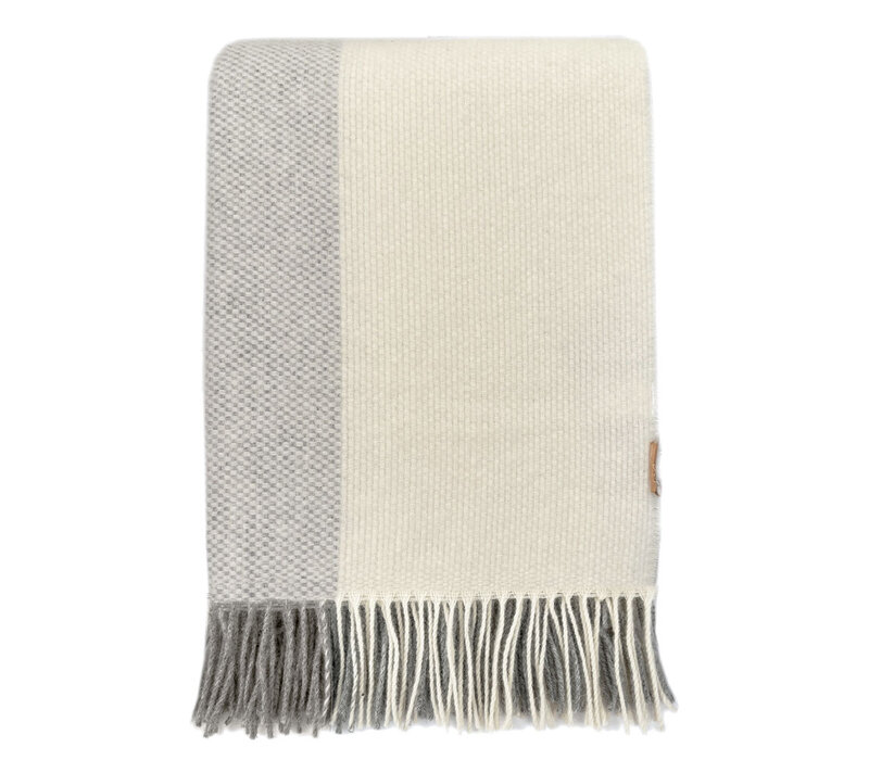 Easy nature wool grey throw