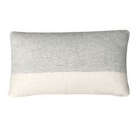 Easy nature wool cushion grey rectangle