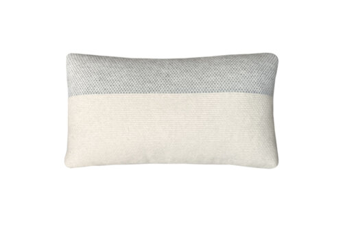 Easy nature wool cushion grey rectangle