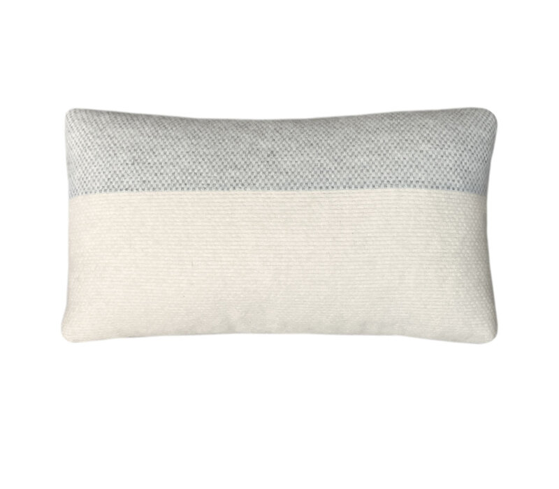 Easy nature wool cushion grey rectangle
