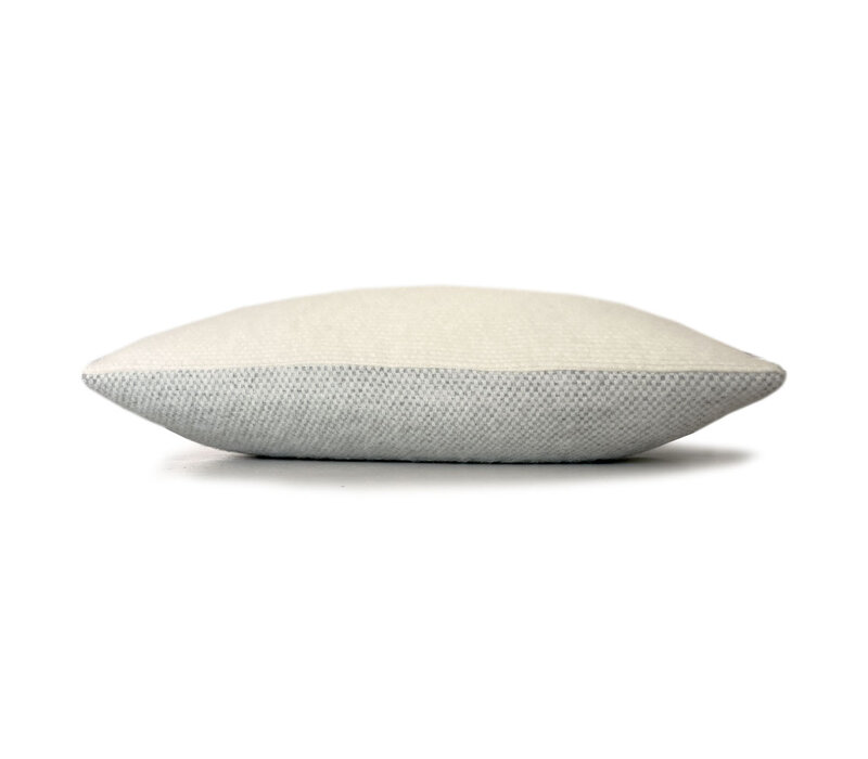Easy nature wool cushion grey rectangle