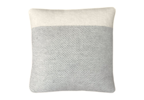 Easy nature wool cushion grey square