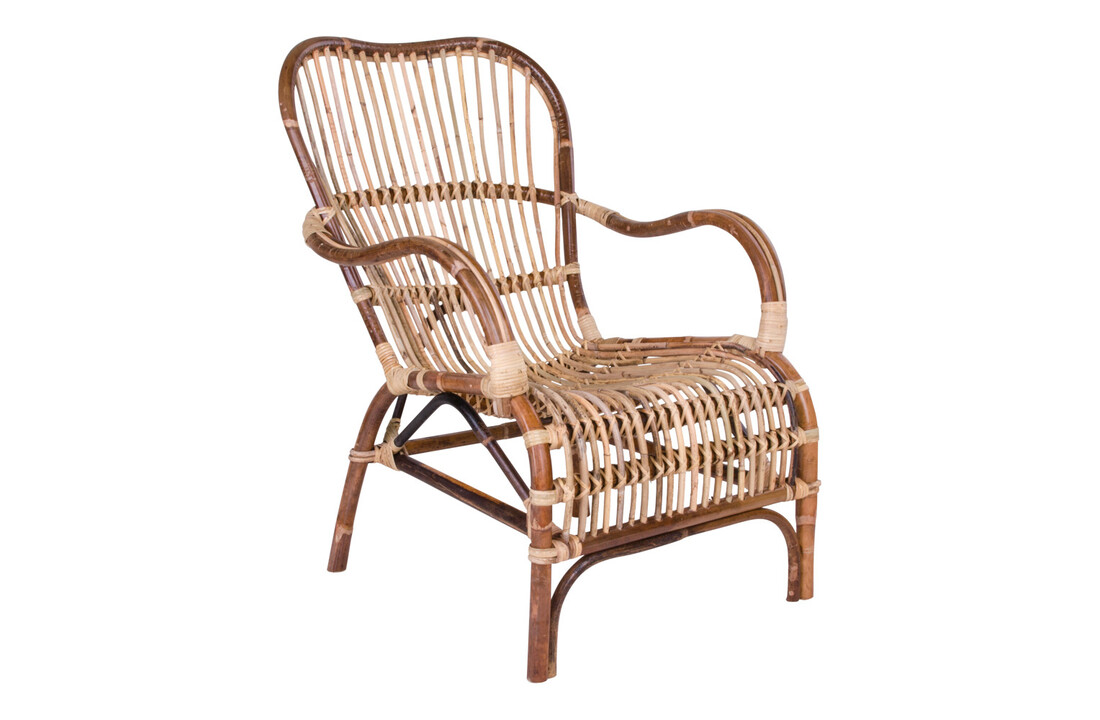 Bohemian Armstoel Natuurlijk Rotan "Celta" - L87xB62.5xH84 CM