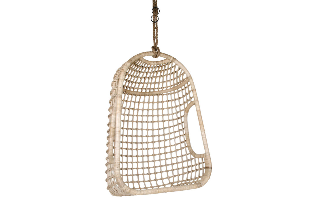 Bohemian hangstoel naturel excl. touw "Amsterdam" - L66xB80xH108 CM