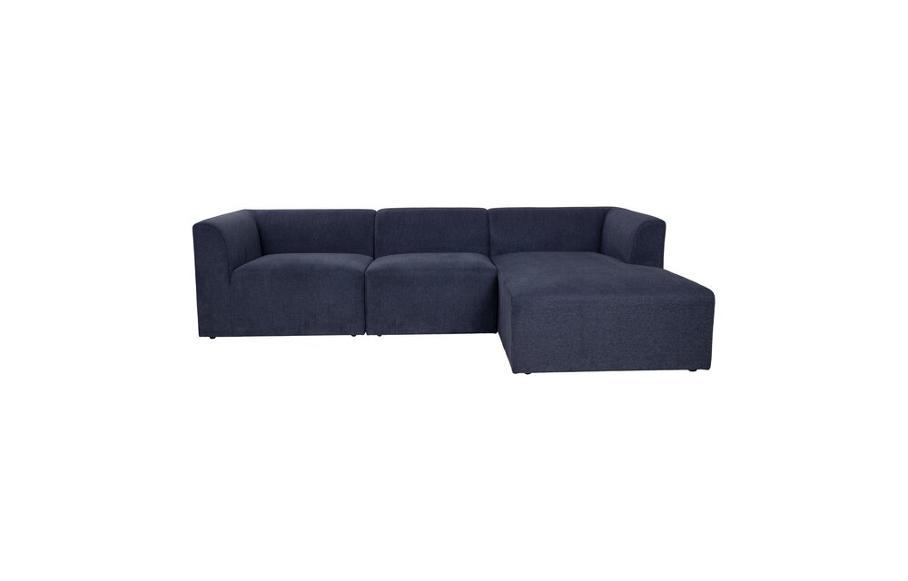 Alba Lounge Bank - Bank in blauw - rechts gericht 160/90x272xH67 cm