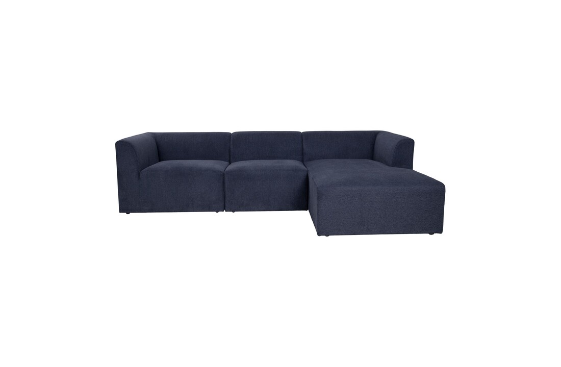 Alba Lounge Bank - Bank in blauw - rechts gericht 160/90x272xH67 cm