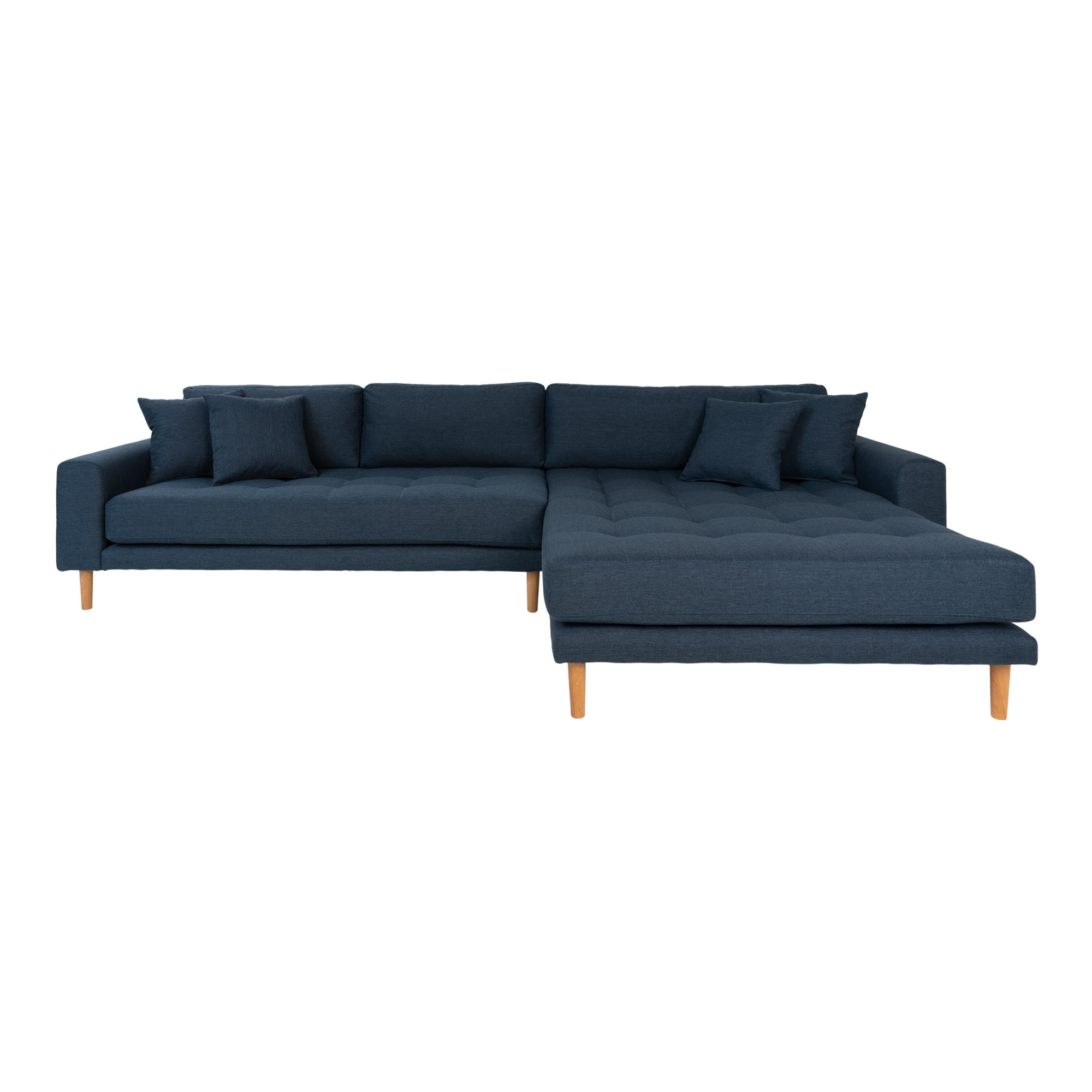 Lounge Bank rechts gericht in blauw 