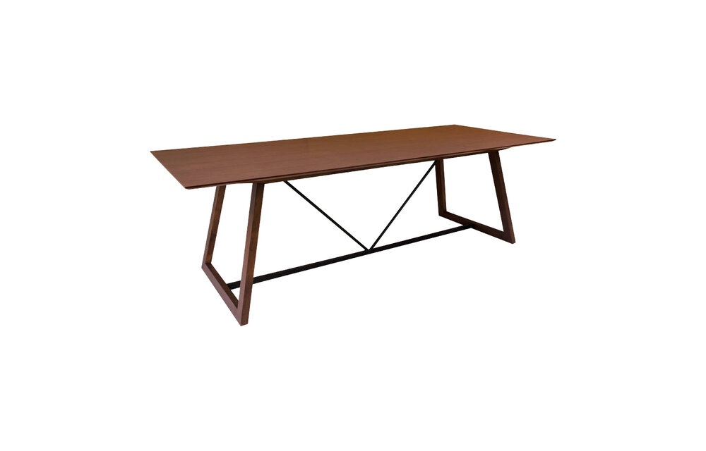 Hellerup Eettafel - Eettafel in walnoot finneer 240x100 cm