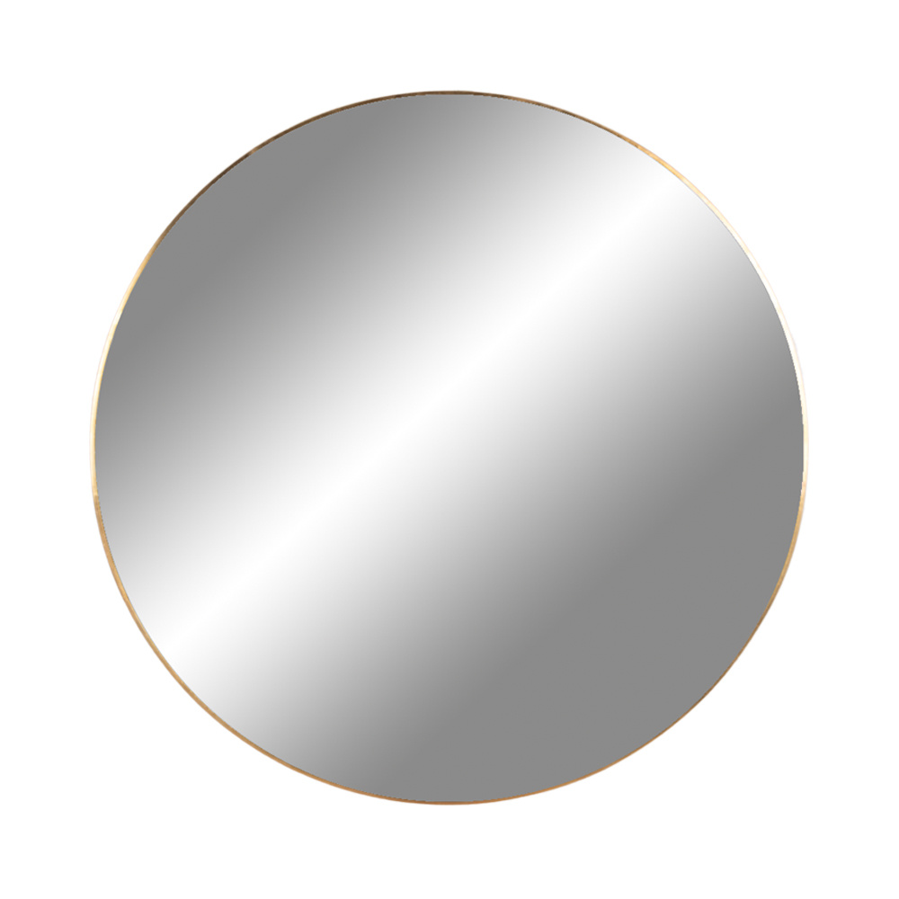 Moderne Spiegel met koperen frame - %27%27Jersey%27%27 Ø80cm