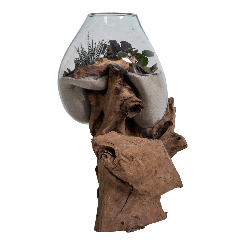 Waterdruppel decoratie met glas 