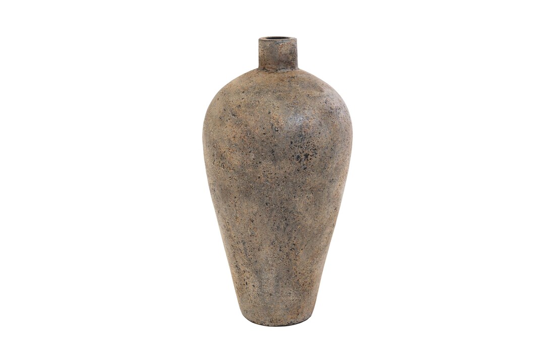 Moderne terracotta pot "Corvo" - L32xB32xH60 CM