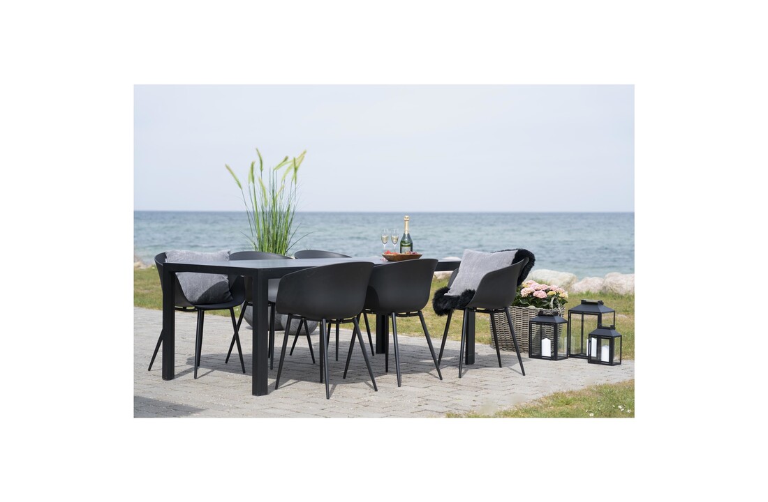 Moderne grijze ''Colorado'' Eettafel - L205xB90xH74 cm