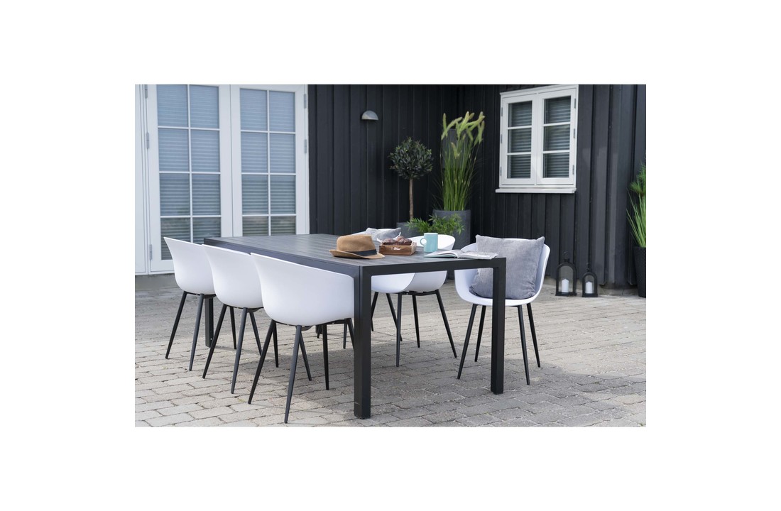 Moderne grijze ''Colorado'' Eettafel - L205xB90xH74 cm