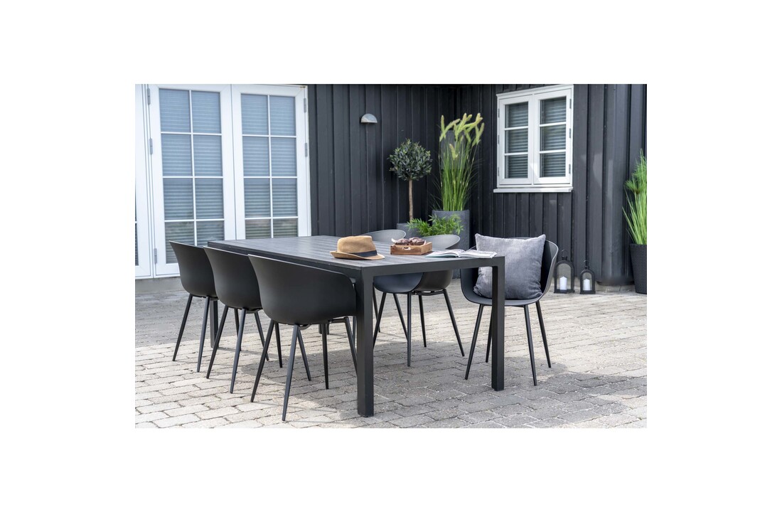 Moderne grijze ''Colorado'' Eettafel - L205xB90xH74 cm