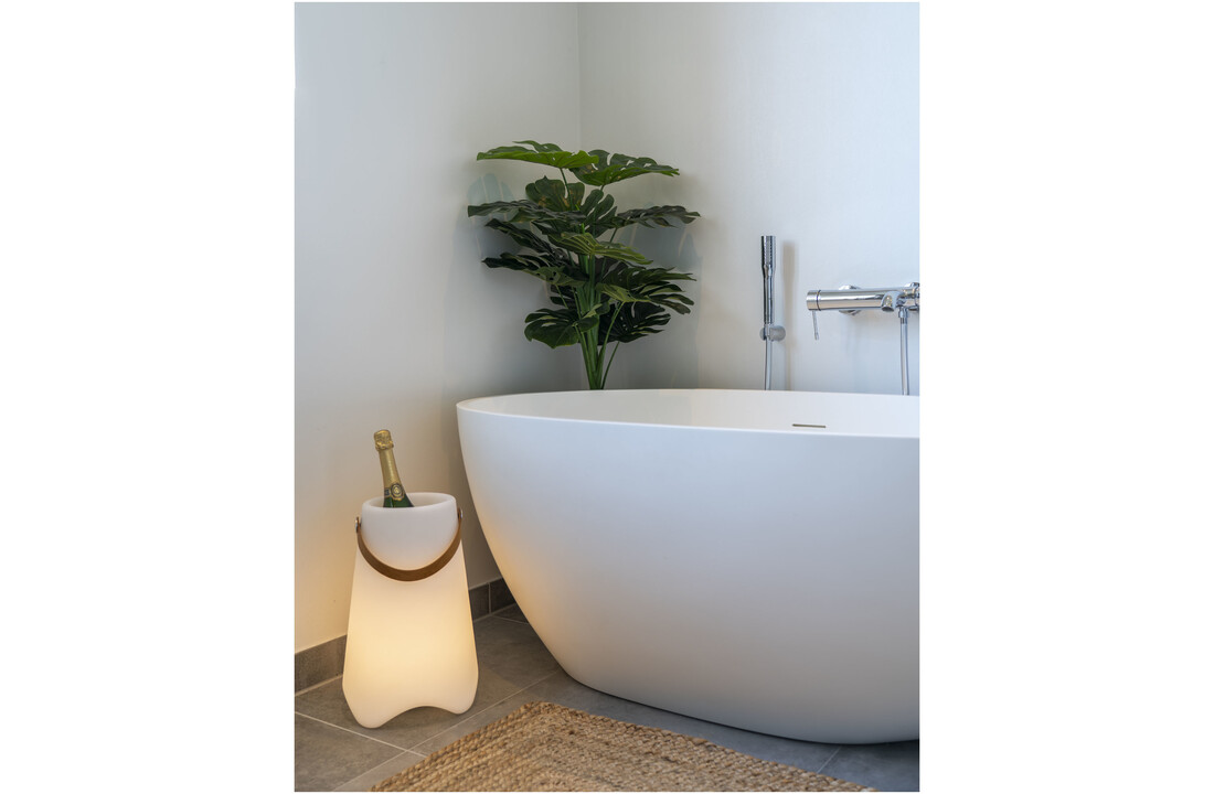 Moderen witte ''Bristol'' LED Wijnkoeler - 2 stuks