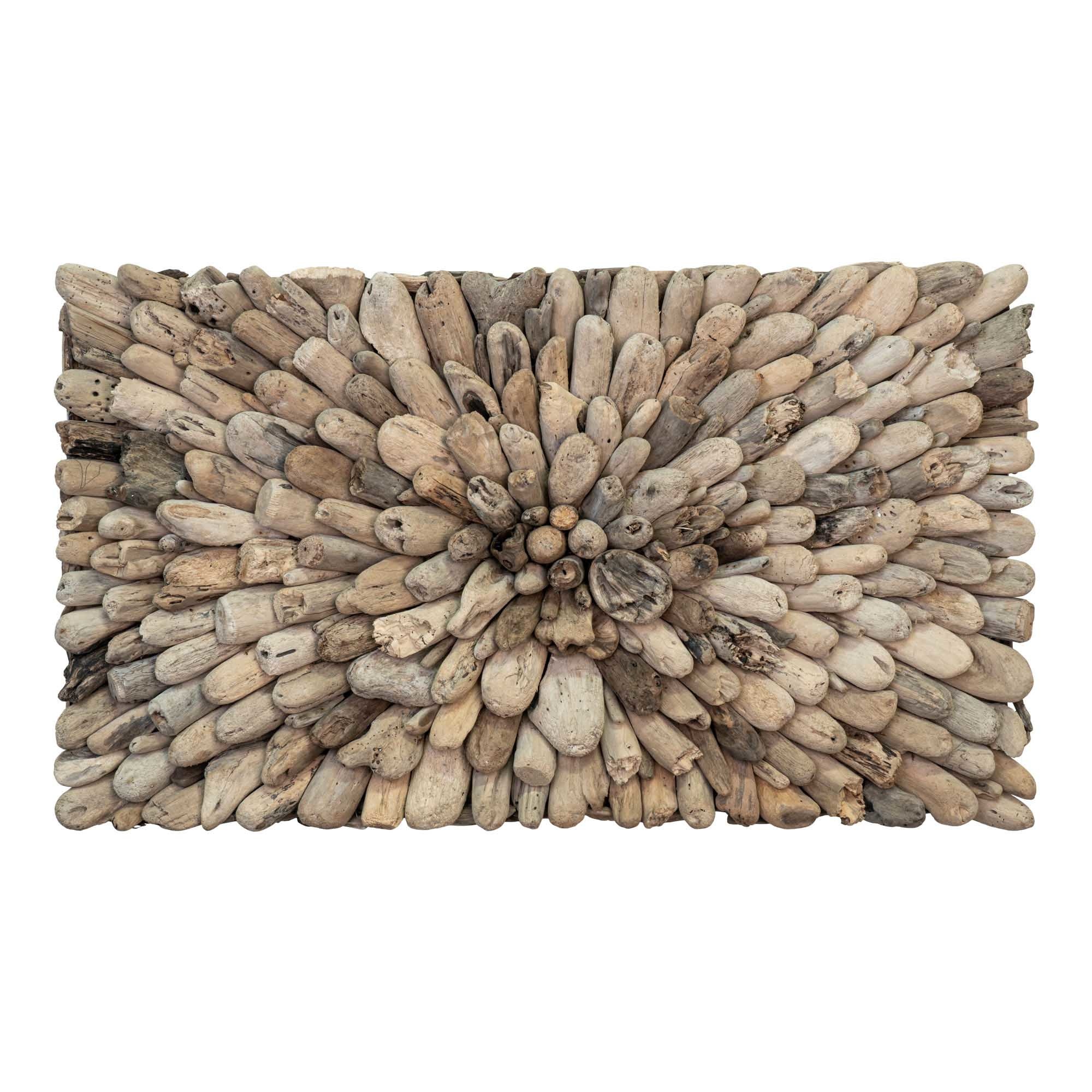 Landelijke houten wanddecoratie - L120xB14xH70 CM Landelijke houten wanddecoratie - L120xB14xH70 CM