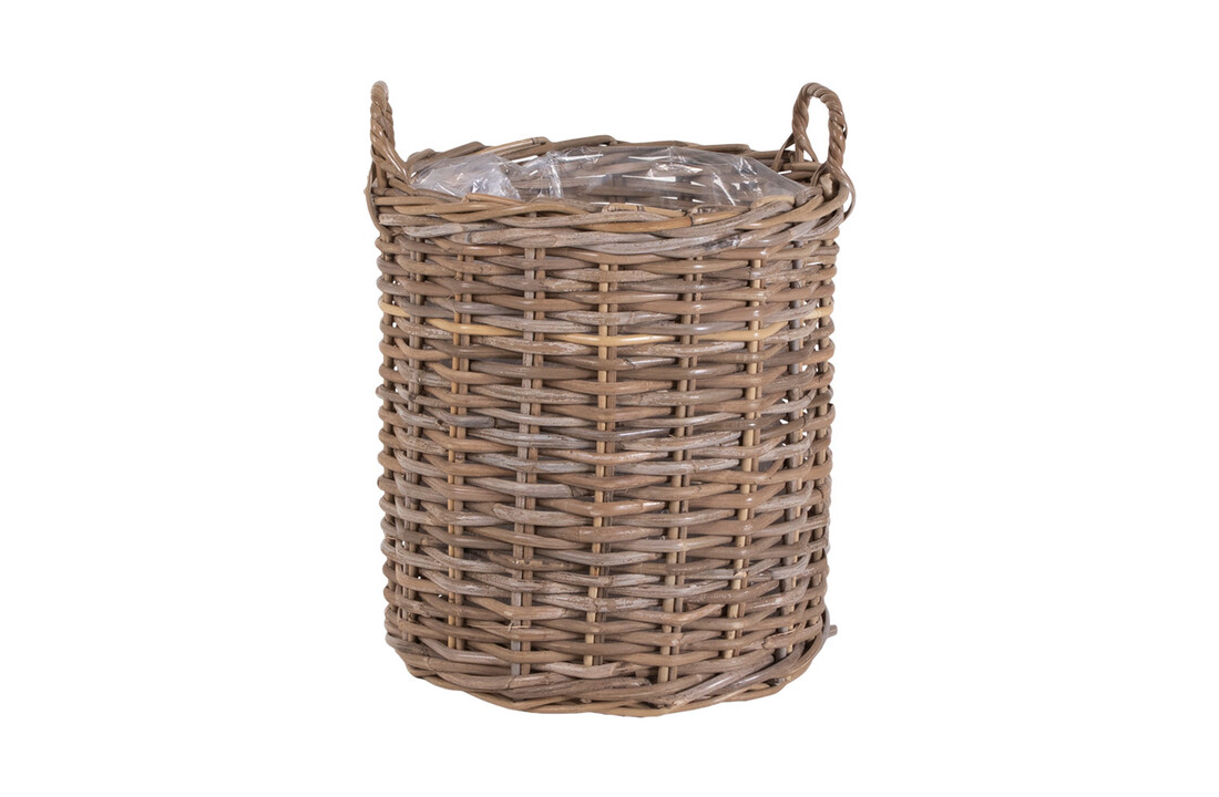 Indo Manden - 2 ronde kubu manden met plastic binnenkant