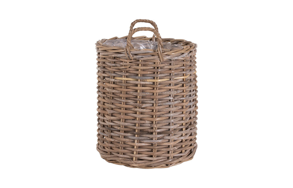 Indo Manden - 2 ronde kubu manden met plastic binnenkant