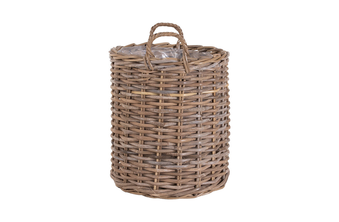 Indo Manden - 2 ronde kubu manden met plastic binnenkant
