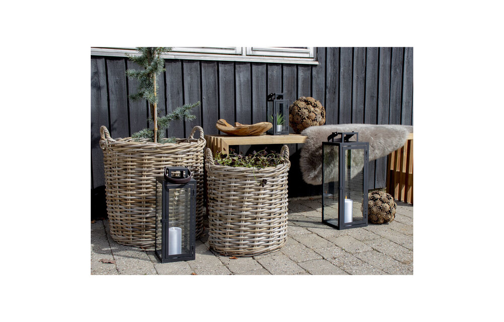 Indo Manden - 2 ronde kubu manden met plastic binnenkant