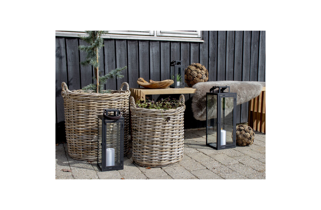 Indo Manden - 2 ronde kubu manden met plastic binnenkant