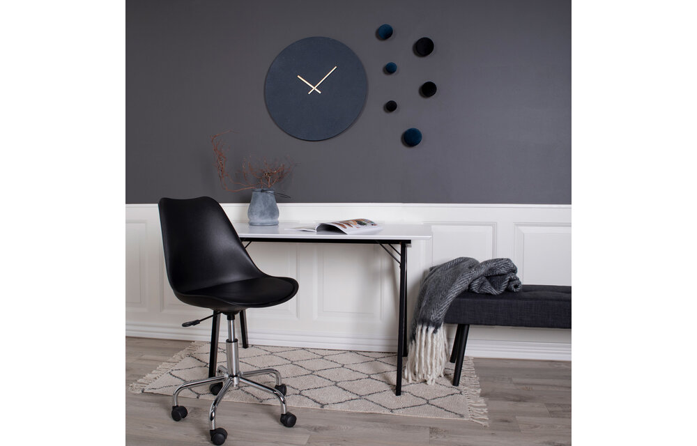 Paris Wandklok - Wandklok met grijs en blauw stenen look Ø30 cm