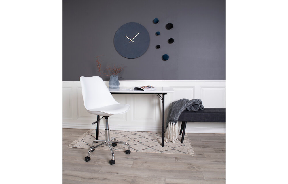 Paris Wandklok - Wandklok met grijs en blauw stenen look Ø30 cm