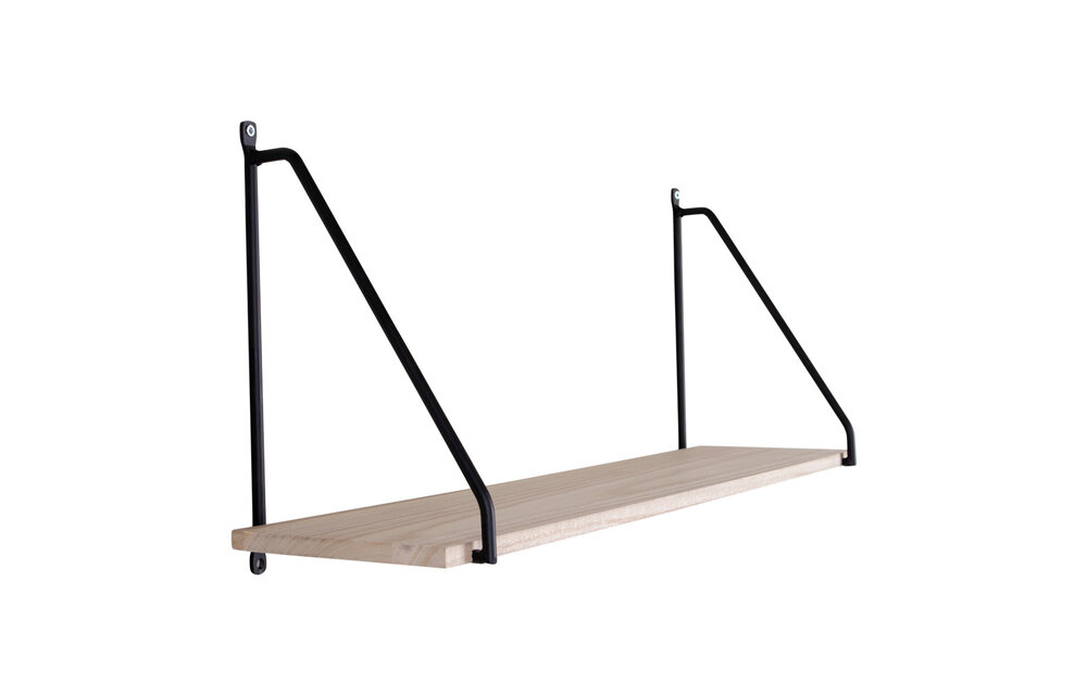 Arnhem Plank - Plank met zwarte omlijsting en een natuurhouten plank