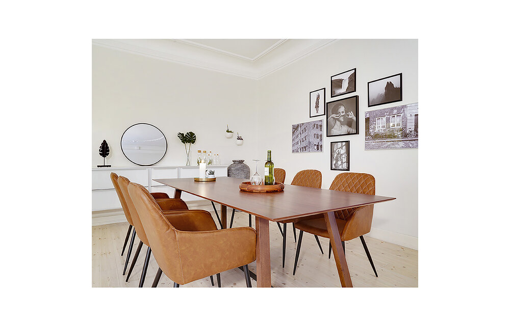 Hellerup Eettafel - Eettafel in walnoot finneer 240x100 cm