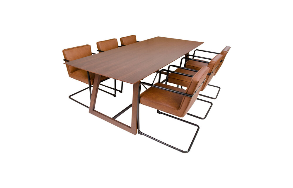 Hellerup Eettafel - Eettafel in walnoot finneer 240x100 cm