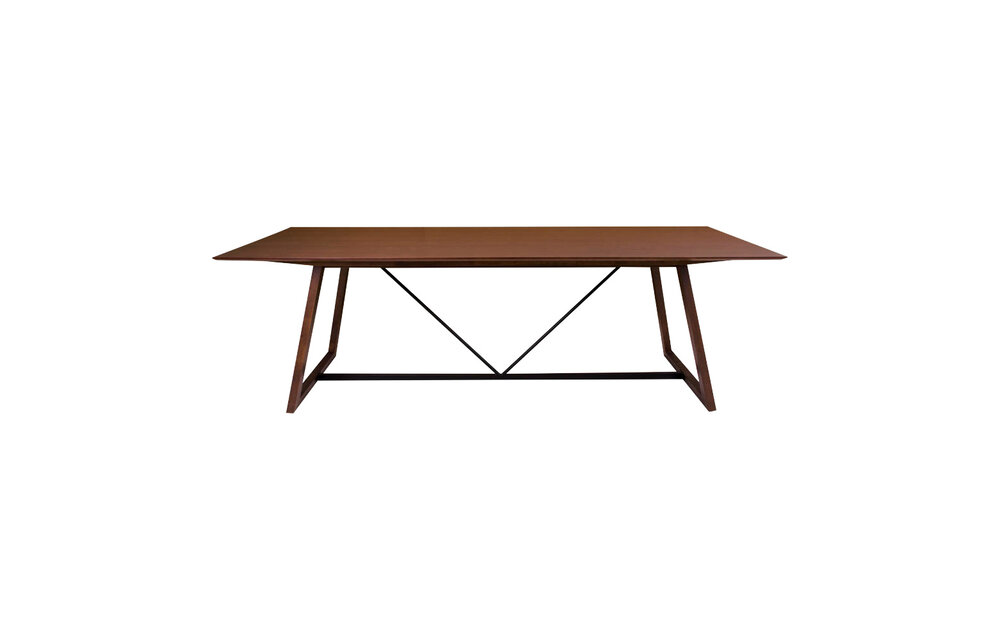 Hellerup Eettafel - Eettafel in walnoot finneer 240x100 cm