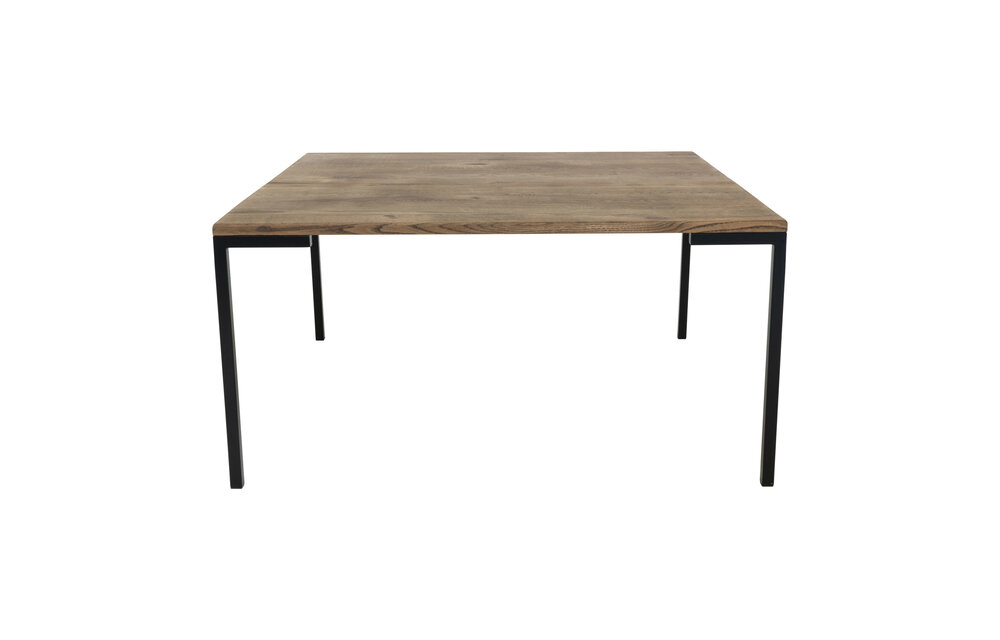 Lugano Salontafel - Salontafel van gerookt en geolied eik 90x90 cm