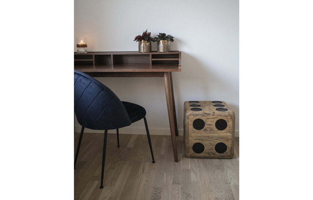 Cubo Kruk - Kruk in natuurlijk Mindi hout