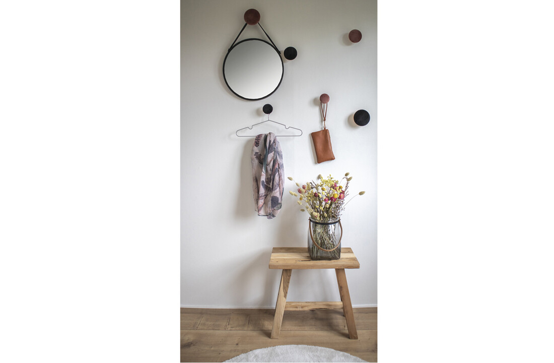 Klassieke houten ''Barcelona'' Bank - L50xB25xH45 cm