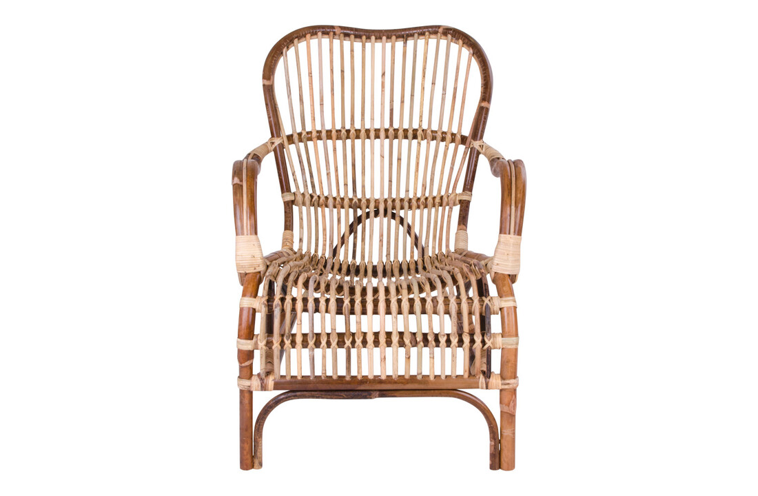 Bohemian Armstoel Natuurlijk Rotan "Celta" - L87xB62.5xH84 CM