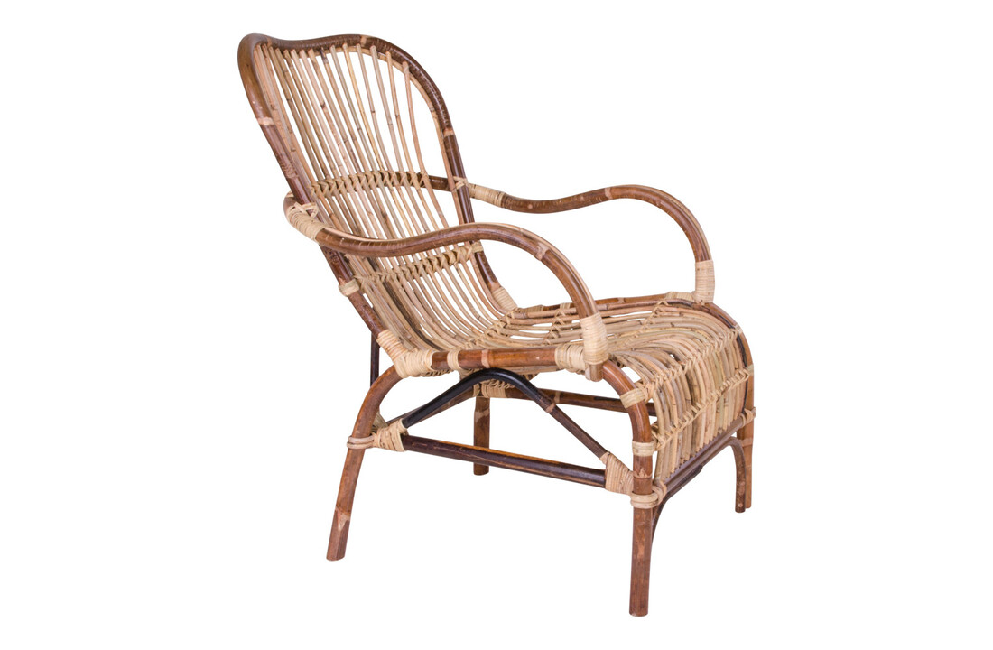 Bohemian Armstoel Natuurlijk Rotan "Celta" - L87xB62.5xH84 CM