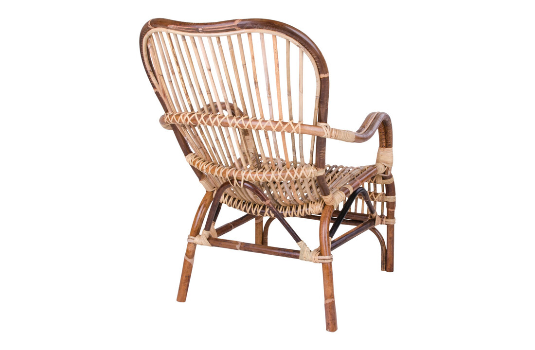 Bohemian Armstoel Natuurlijk Rotan "Celta" - L87xB62.5xH84 CM