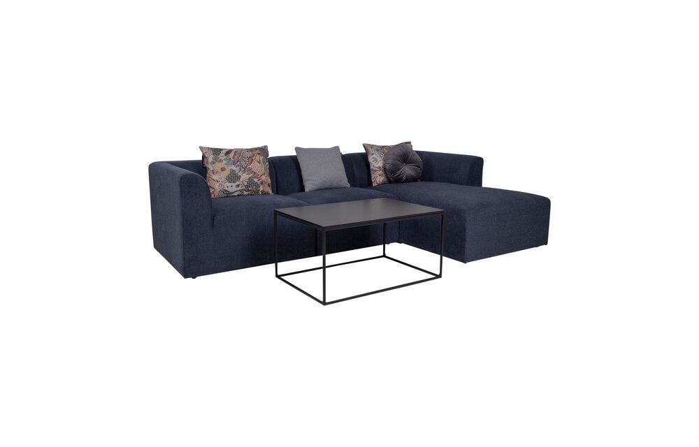 Alba Lounge Bank - Bank in blauw - rechts gericht 160/90x272xH67 cm