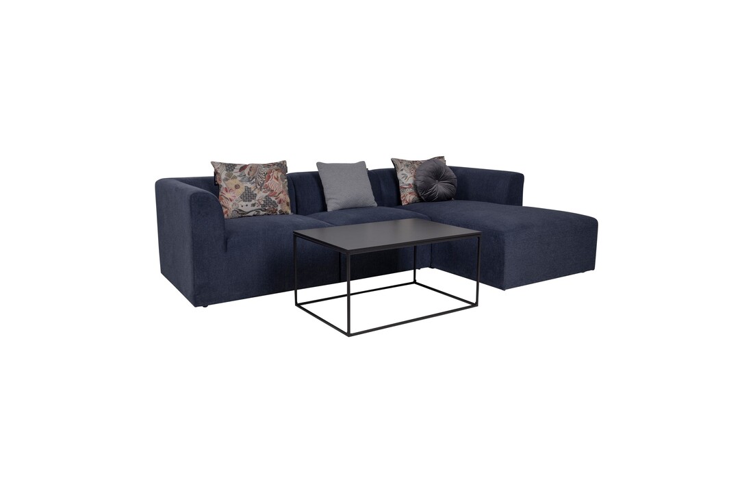 Alba Lounge Bank - Bank in blauw - rechts gericht 160/90x272xH67 cm
