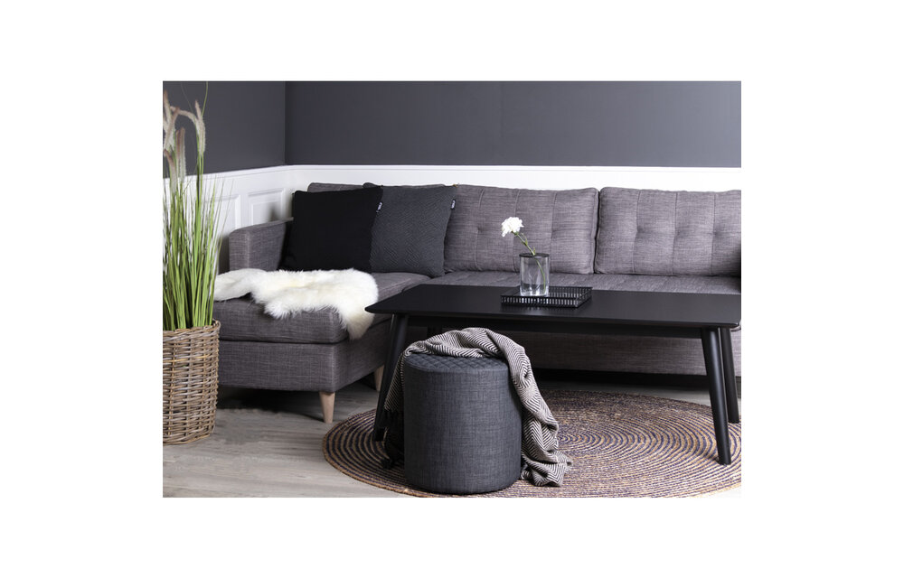 Marino Lounge Bank - Bank in lichtgrijs 151/83x219xH80 cm