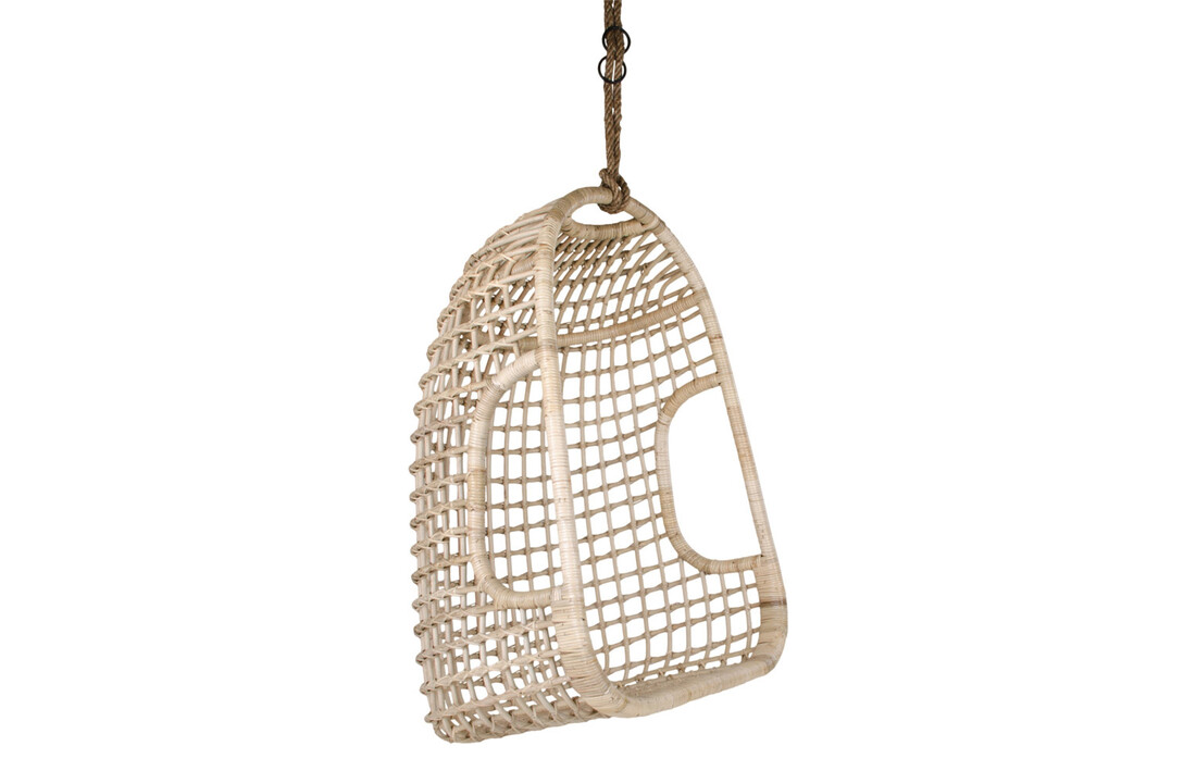 Bohemian hangstoel naturel excl. touw "Amsterdam" - L66xB80xH108 CM