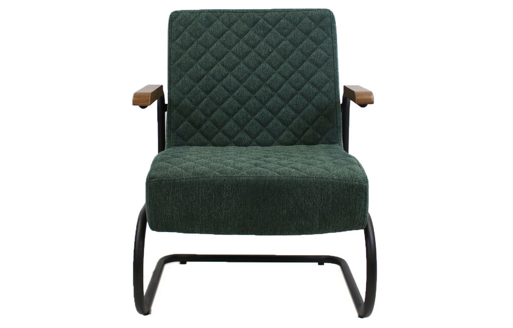 Nigel Fauteuil - Groene stoffen stoel