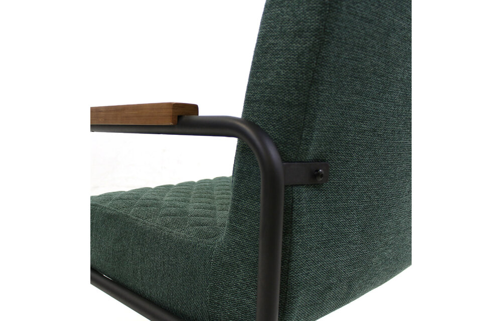 Nigel Fauteuil - Groene stoffen stoel