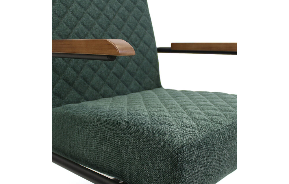 Nigel Fauteuil - Groene stoffen stoel